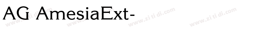 AG AmesiaExt字体转换
